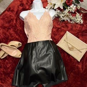 Excellent! Almost Brand New! Sexy Leather Skort